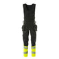 Kombinationsbyxor, hängfickor, ULTIMATE STRETCH kombinationsbyxor, svart/hi-vis gul