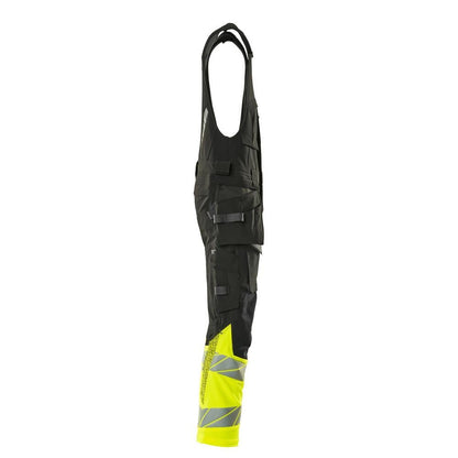 Kombinationsbyxor, hängfickor, ULTIMATE STRETCH kombinationsbyxor, svart/hi-vis gul