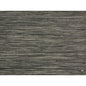 En närbild av Duni GmbH pappersunderlägg 30 x 40 cm i Charcoal Grey visar ett vävt, strukturerat mönster med horisontella beige ränder som skapar en subtil 3D-effekt. Förpackningen innehåller 250 stycken.