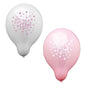 PAPSTAR Luftballonger Ø 25 cm "It's a girl" från PAPSTAR GmbH i 12-pack, med fjärilar, hjärtan och blommor - perfekt för tjejfester eller som babyshower dekoration.