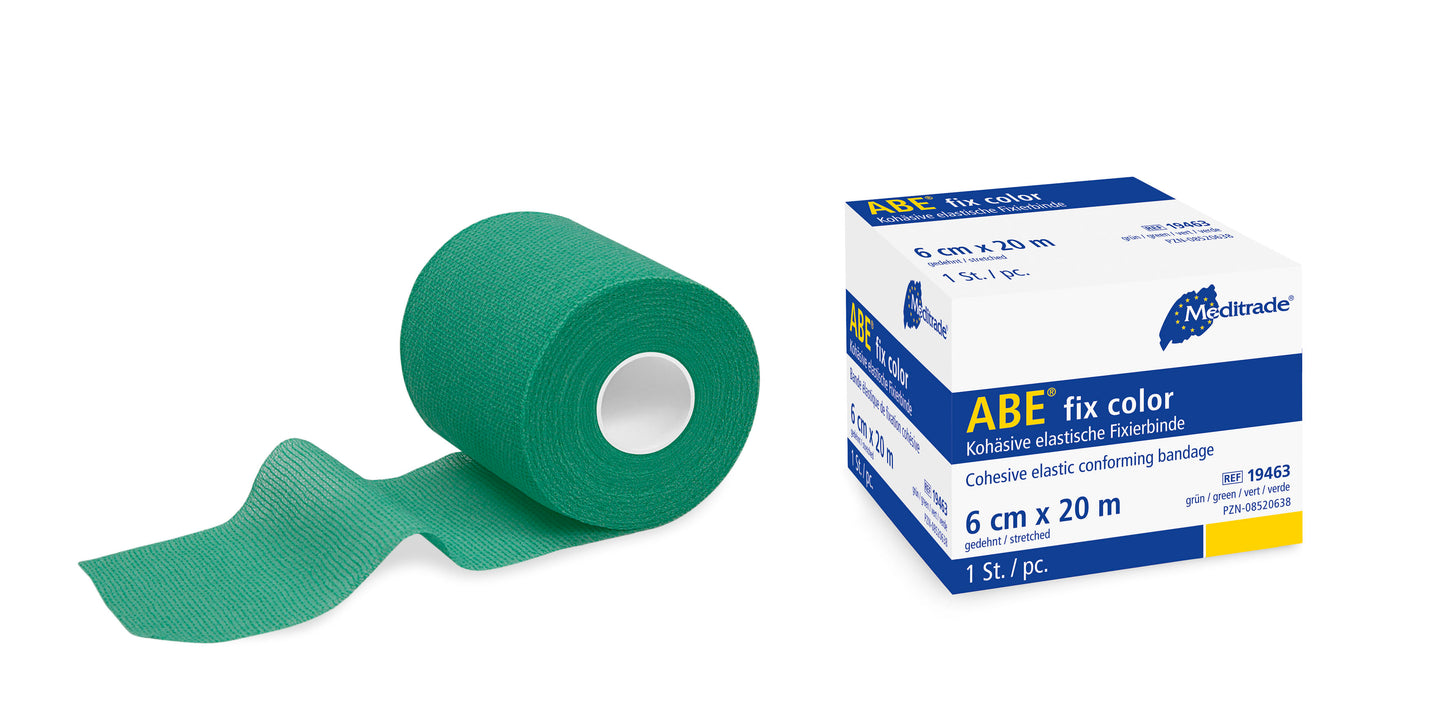 ABE® fix color högelastiskt fixeringsbandage, 6 cm x 20 m