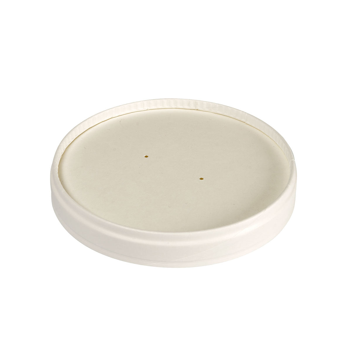 Locket av kartong SLIM Kartong/PLA Vit 350/550/750/950 ml från Duni GmbH (FSC-certifierad, 117x117x19 mm) är idealisk som hållbar förpackning eller som ett alternativ till det traditionella locket - Förpackning med 25 stycken.