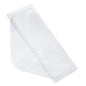 En transparent rPET-sandwichlåda (181x96x85 mm) från Duni GmbH, här tom med gångjärnslock och sned vy. Utformad för en enda smörgås, erbjuder den en miljövänlig förpackning. Finns i förpackningar med 1000 stycken.