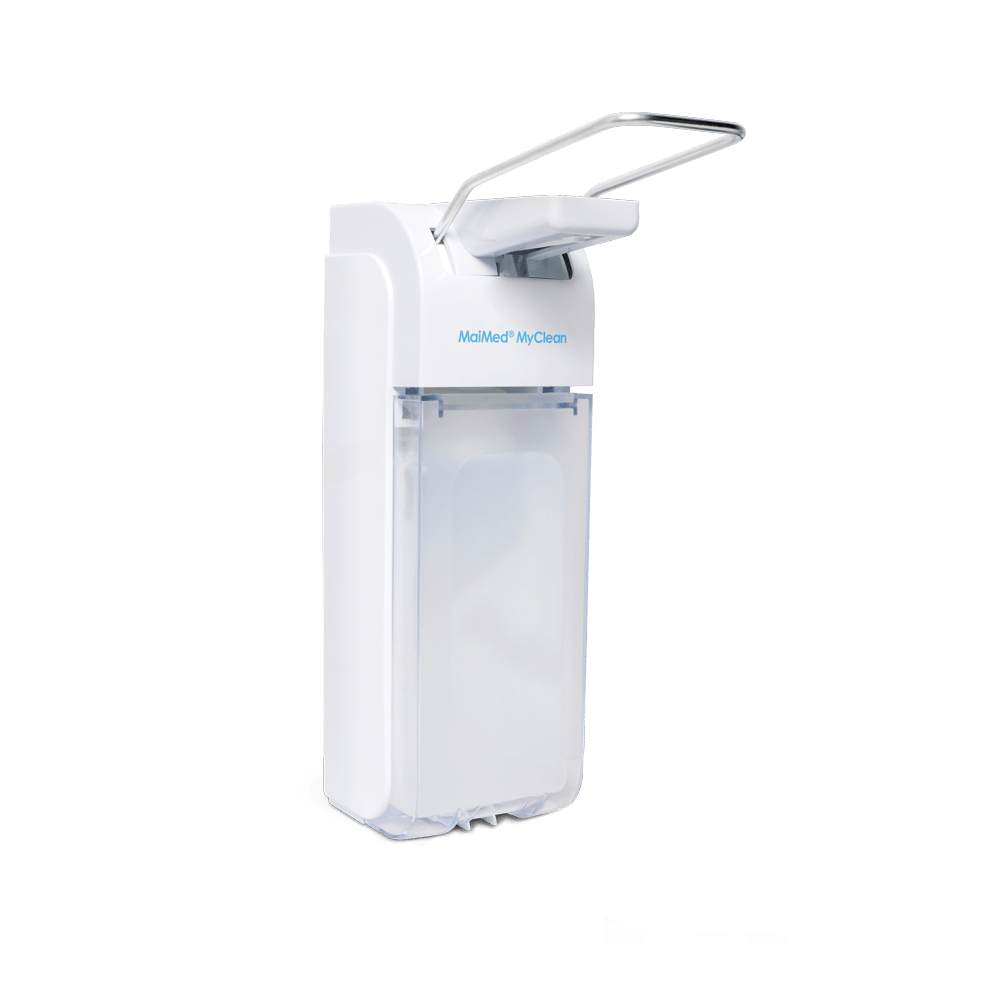 MaiMed MyClean universal dispenser plast med armspak vit för 500ml & 1l (inkl. 500ml adapter) | Flaska (500 ml)
