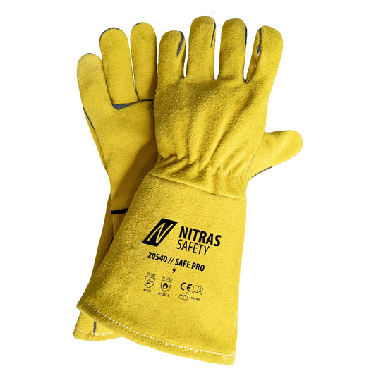 NITRAS SAFE PRO, svetshandskar, ockra
