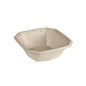 En brun, sexkantig Octabagasse skål 900 ml från Duni GmbH av PBAT/PLA-belagd bagasse (183x183x60 mm), uppifrån på vit bakgrund - idealisk som hållbar förpackning. Förpackning: 50 stycken.