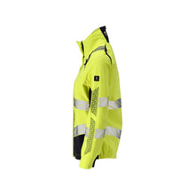 Jacka, dam, ULTIMATE STRETCH arbetsjacka Multisafe, hi-vis gul/svart-blå
