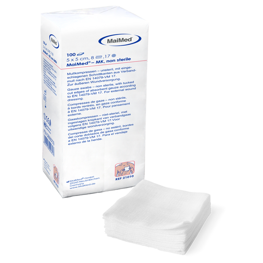 MaiMed-MK-osterila gaskompresser om 100 st/papperspåse