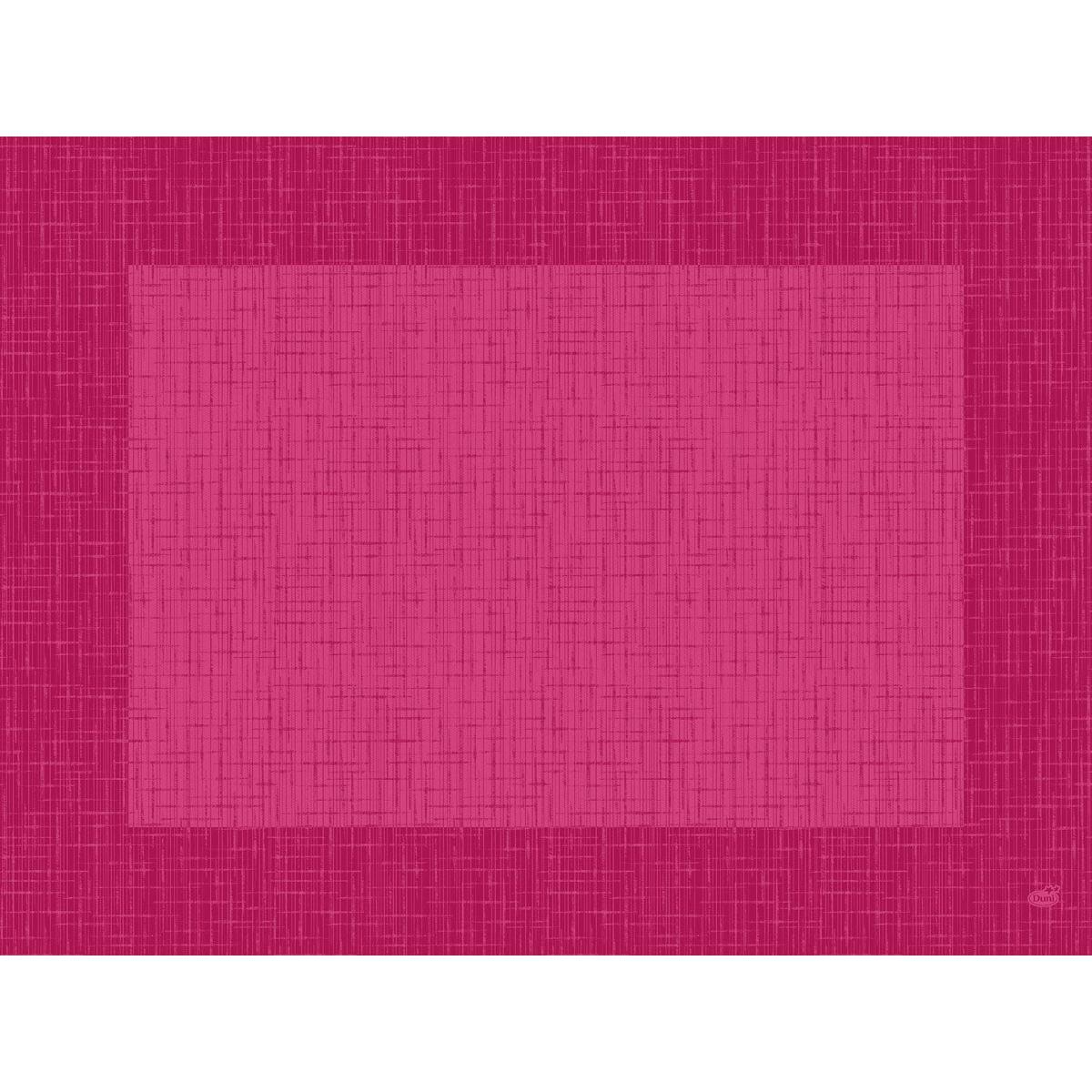 De biologiska Dunicel-seten 30x40 Linnea fuchsia från Duni GmbH är högkvalitativa, rektangulära bordstabletter i mellan- och mörkrosa med korsskraffurmönster - perfekt för att kombinera med biologiskt nedbrytbara servetter för en miljövänlig, geometrisk bordsdukning.