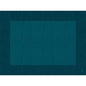 Ett stilfullt, biologiskt nedbrytbart Duni GmbH Bio-Dunicel-set 30x40 Linnea ocean teal bordsunderlägg med fint korsskraffur-mönster och mörk kant - perfekt för en hållbar bordsatmosfär. Förpackning med 100 stycken.