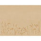 Pappersbordstabletter Meadow natural 30x40 cm från Duni GmbH: brunt papper med fina, ljusbruna vildblommor längs nederkanten. Perfekt för stilfull bordsdekoration, förpackning med 250 stycken av återvunnet papper.