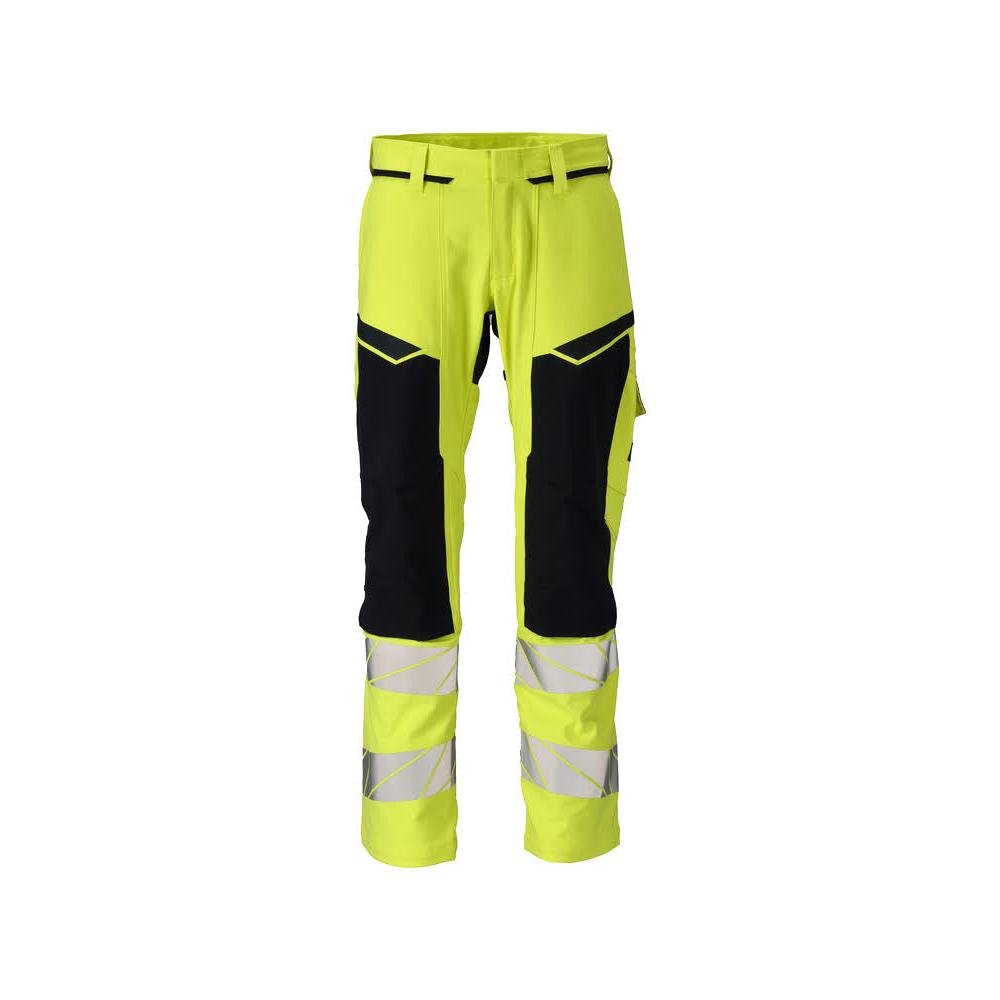Byxor, knäfickor, ULTIMATE STRETCH byxor Multisafe, hi-vis gul/svart-blå