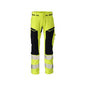 Byxor, knäfickor, ULTIMATE STRETCH byxor Multisafe, hi-vis gul/svart-blå
