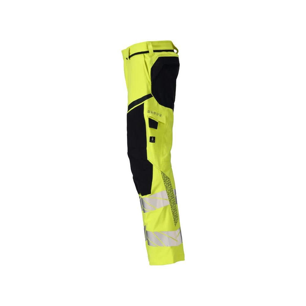 Byxor, knäfickor, ULTIMATE STRETCH byxor Multisafe, hi-vis gul/svart-blå