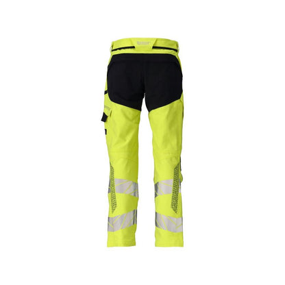 Byxor, knäfickor, ULTIMATE STRETCH byxor Multisafe, hi-vis gul/svart-blå