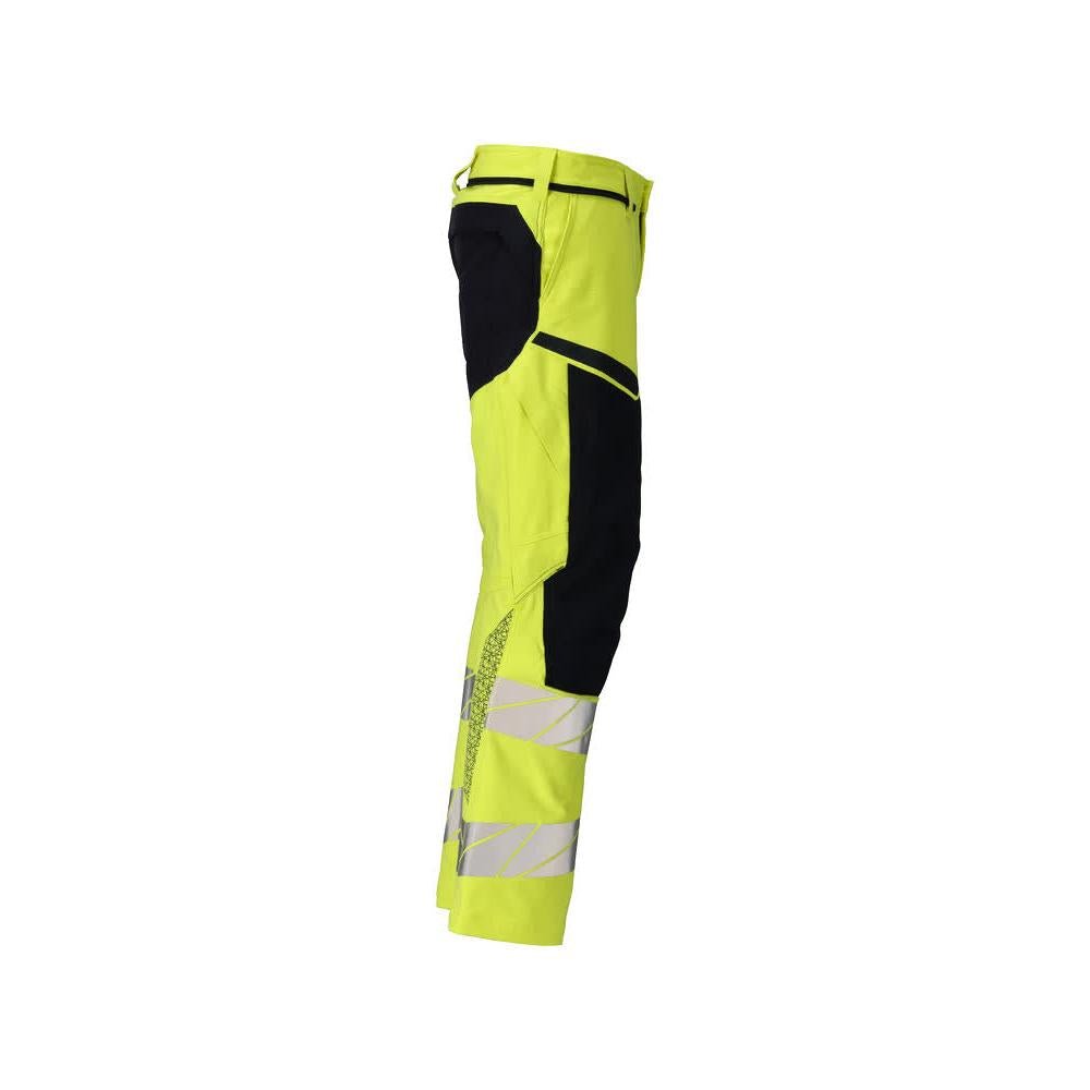 Byxor, knäfickor, ULTIMATE STRETCH byxor Multisafe, hi-vis gul/svart-blå