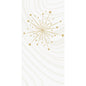 Ein goldener Sternenhimmel und abstrakte Linien auf Weiß machen die Bio-Dunisoft-Servietten 40x40cm 1/8F der Duni GmbH zu einer stilvollen und nachhaltigen Wahl für jeden Tisch.
