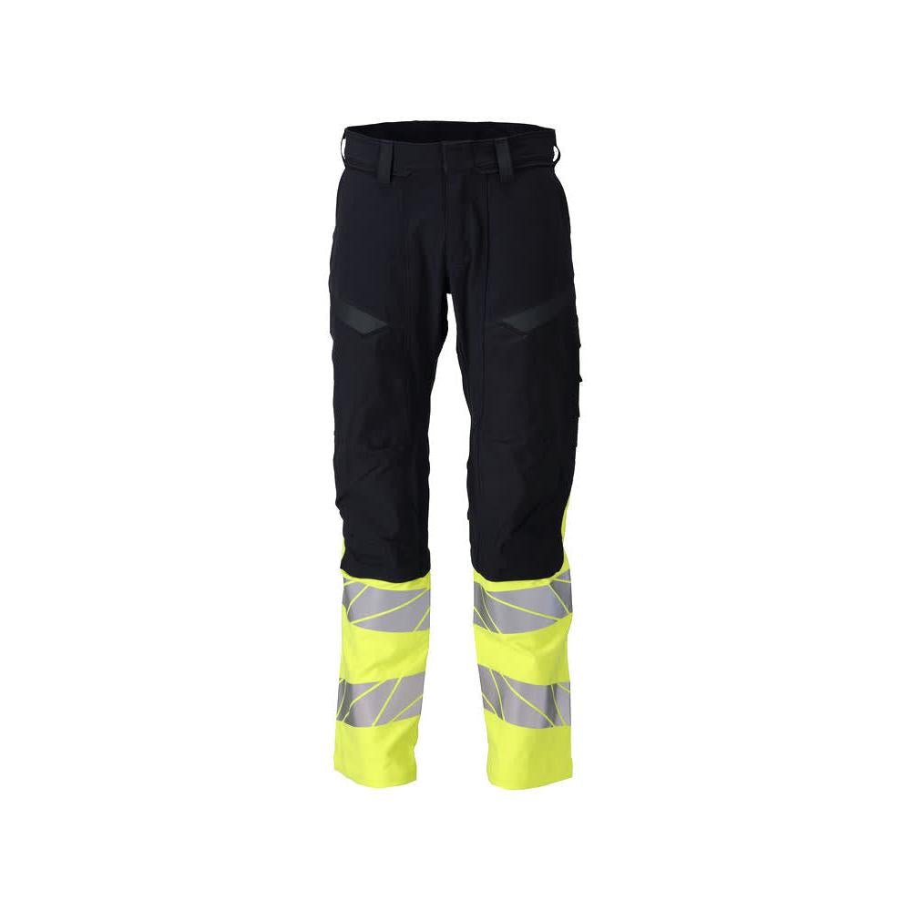 Byxor, knäfickor, ULTIMATE STRETCH byxor Multisafe, svart blå/hi-vis gul