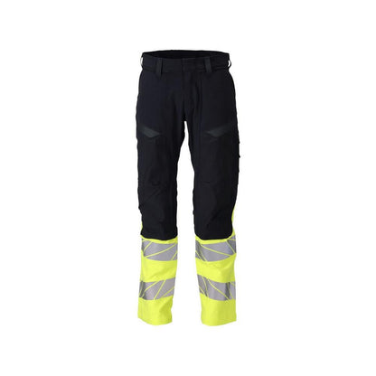 Byxor, knäfickor, ULTIMATE STRETCH byxor Multisafe, svart blå/hi-vis gul