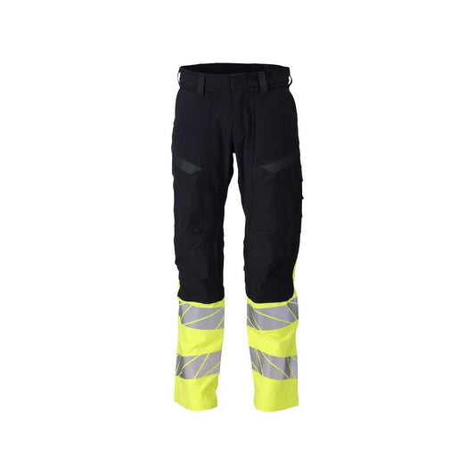Byxor, knäfickor, ULTIMATE STRETCH byxor Multisafe, svart blå/hi-vis gul