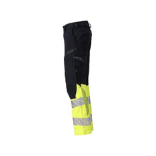 Byxor, knäfickor, ULTIMATE STRETCH byxor Multisafe, svart blå/hi-vis gul