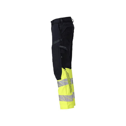 Byxor, knäfickor, ULTIMATE STRETCH byxor Multisafe, svart blå/hi-vis gul