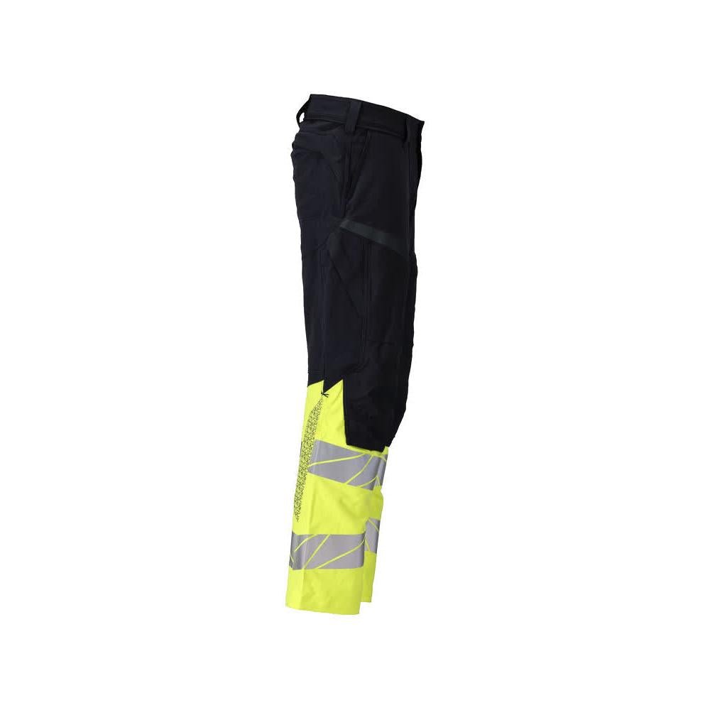 Byxor, knäfickor, ULTIMATE STRETCH byxor Multisafe, svart blå/hi-vis gul