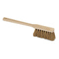Den Nölle Profi Brush långskaftade handborsten (43 cm) av naturkokos med trähandtag och upphängningshål från Nölle Profi Brush borst- & penselteknik e.K., mot vit bakgrund, imponerar med tätt bundna bruna kokosfibrer.