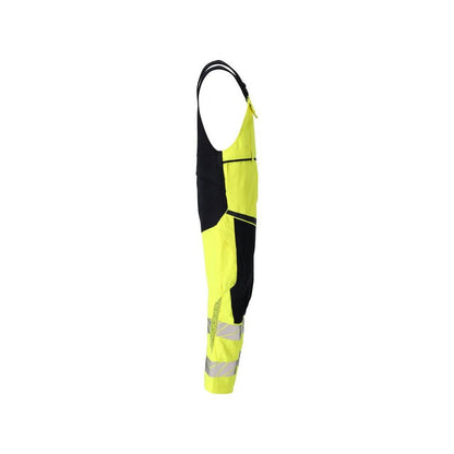 Byxbyxor, knäfickor, stretchinlägg Multisafe byxor, hi-vis gul/svart-blå