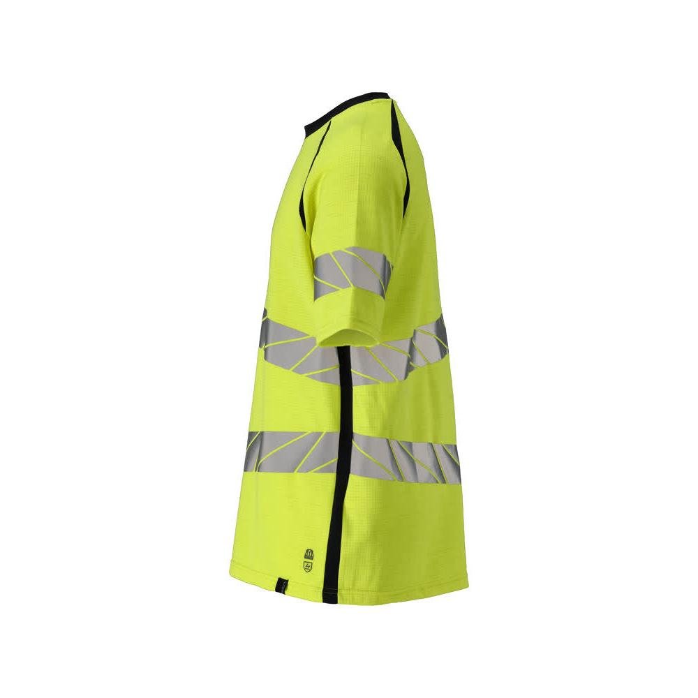 T-shirt, modern passform T-shirt Multisafe, hi-vis gul/svart-blå