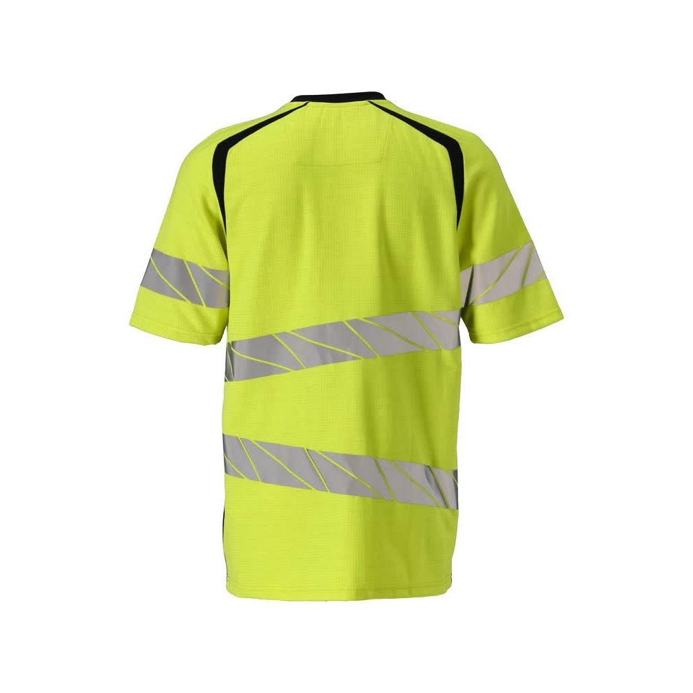 T-shirt, modern passform T-shirt Multisafe, hi-vis gul/svart-blå