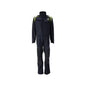 Overall, knäfickor, stretchinlägg kombination Multisafe, svart blå/hi-vis gul