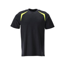 T-shirt, modern passform T-shirt Multisafe, svart blå/hi-vis gul