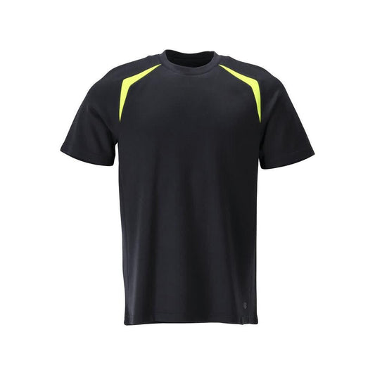 T-shirt, modern passform T-shirt Multisafe, svart blå/hi-vis gul