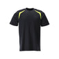 T-shirt, modern passform T-shirt Multisafe, svart blå/hi-vis gul
