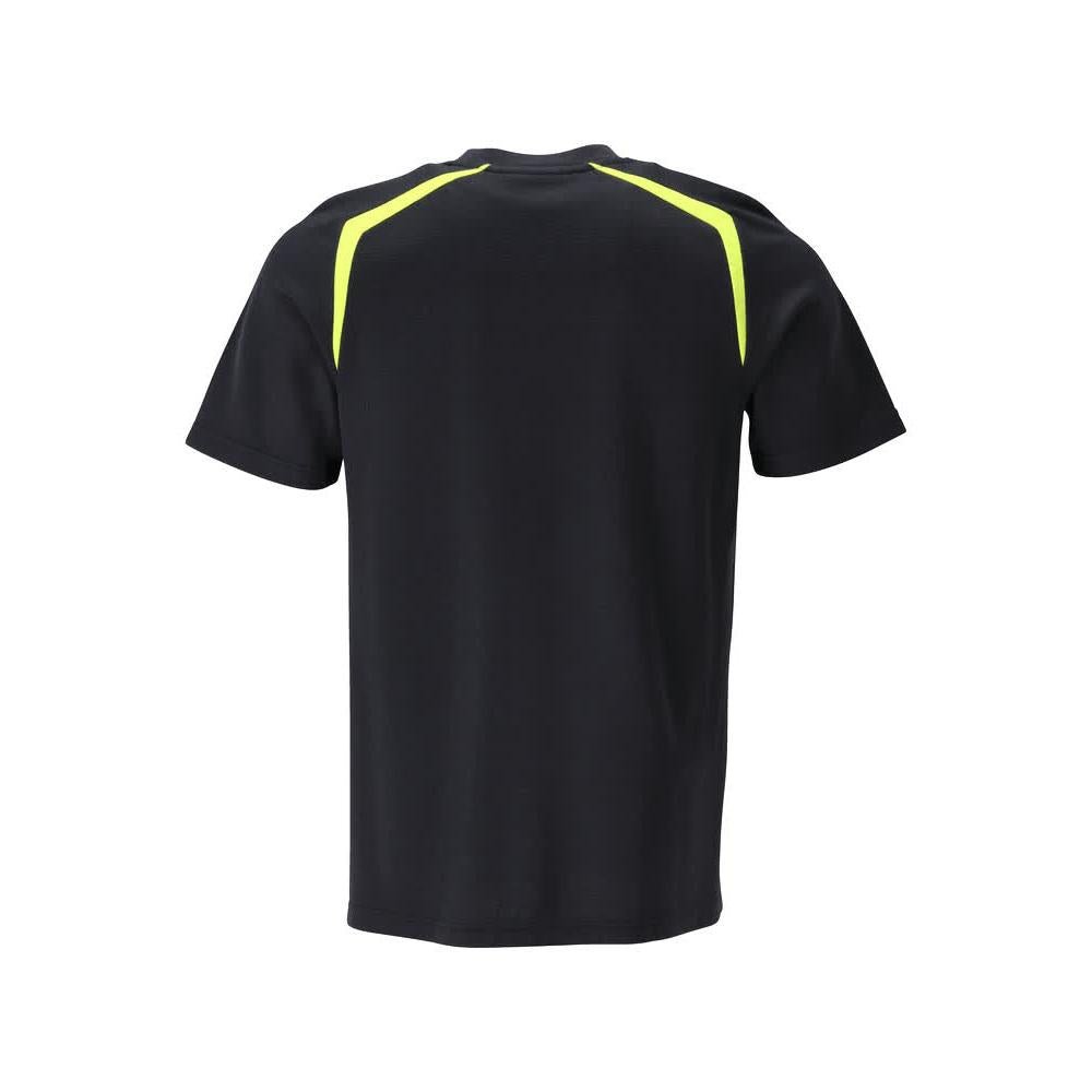 T-shirt, modern passform T-shirt Multisafe, svart blå/hi-vis gul