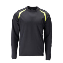 Sweatshirt, modern passform Sweatshirt Multisafe, svart blå/hi-vis gul