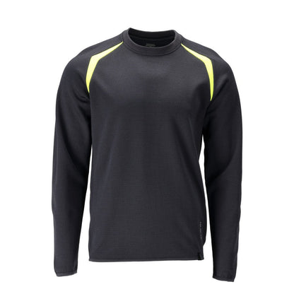 Sweatshirt, modern passform Sweatshirt Multisafe, svart blå/hi-vis gul