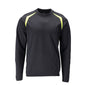 Sweatshirt, modern passform Sweatshirt Multisafe, svart blå/hi-vis gul