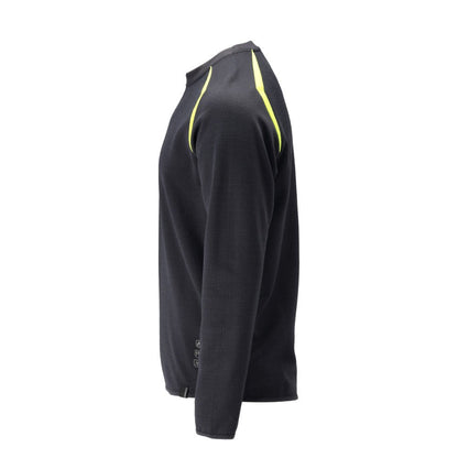 Sweatshirt, modern passform Sweatshirt Multisafe, svart blå/hi-vis gul