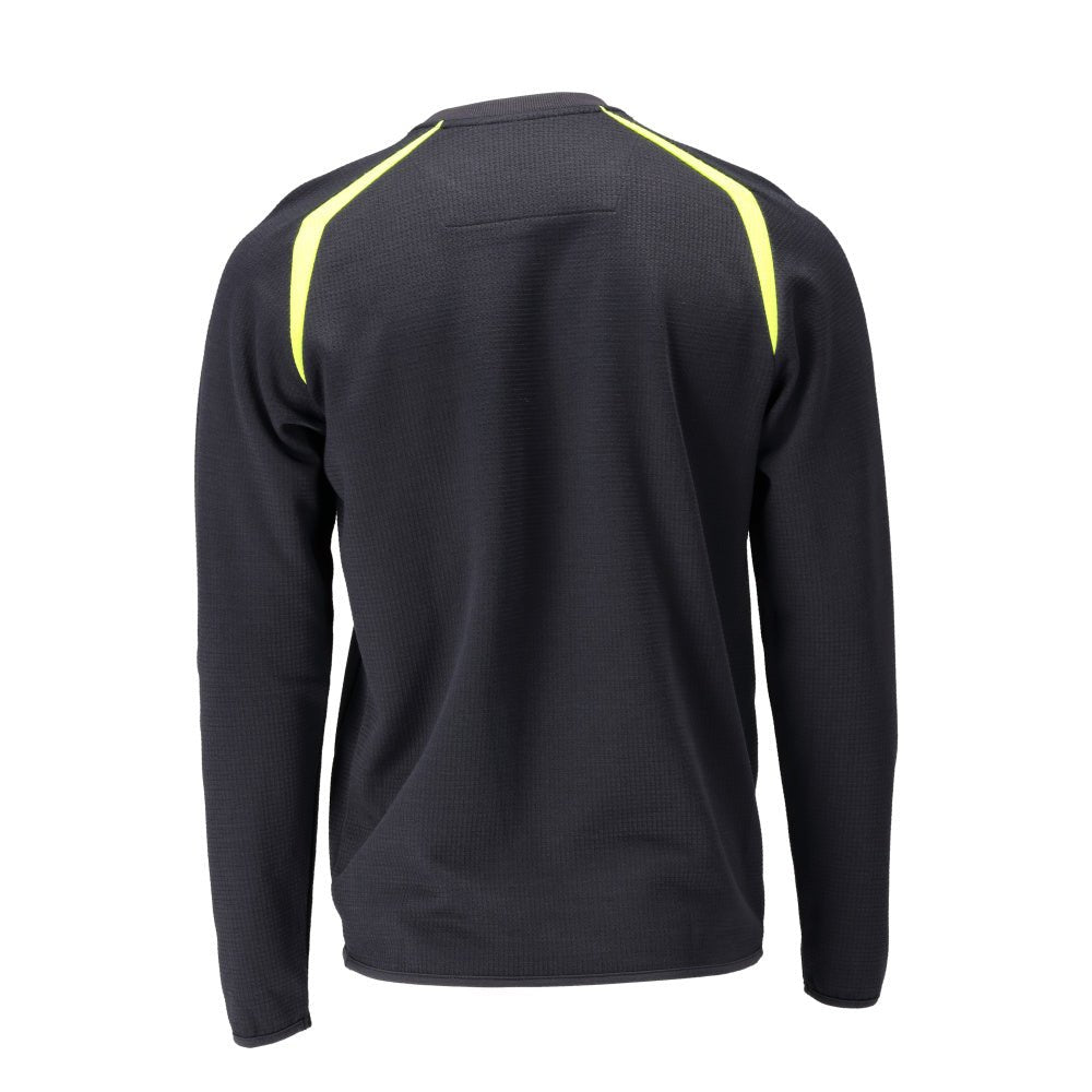 Sweatshirt, modern passform Sweatshirt Multisafe, svart blå/hi-vis gul