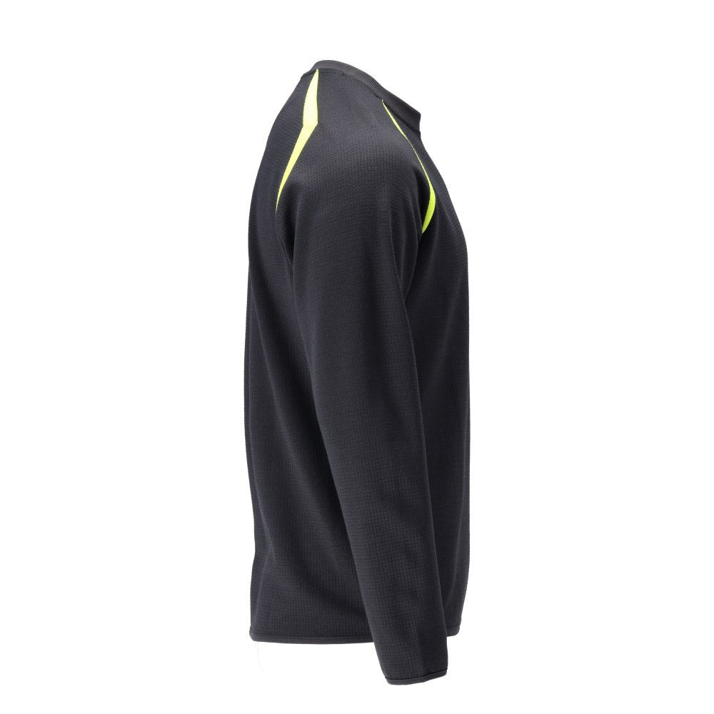 Sweatshirt, modern passform Sweatshirt Multisafe, svart blå/hi-vis gul
