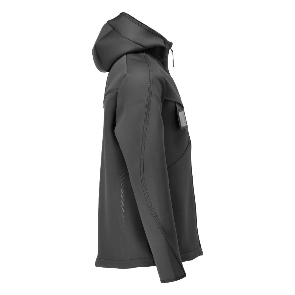 Soft shell jacka, huva, modern passform soft shell jacka