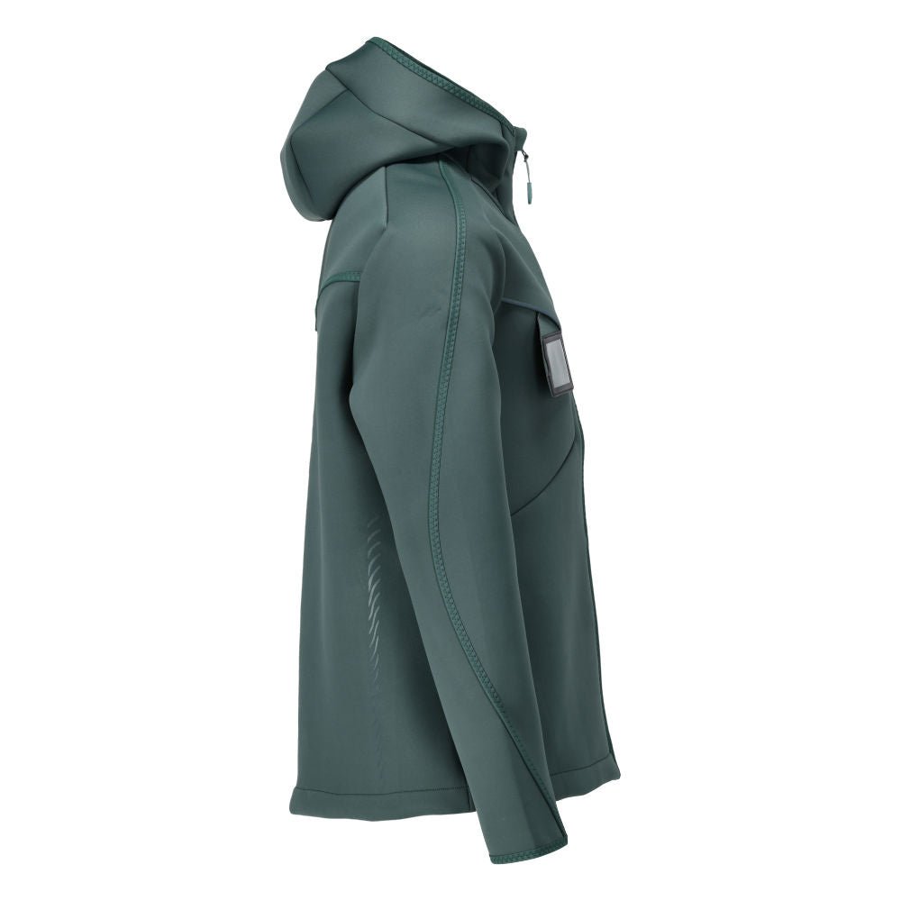 Soft shell jacka, huva, modern passform soft shell jacka