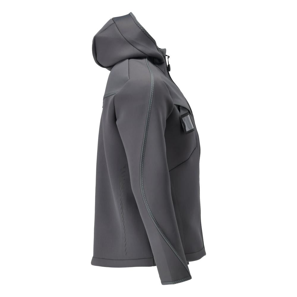 Soft shell jacka, huva, modern passform soft shell jacka