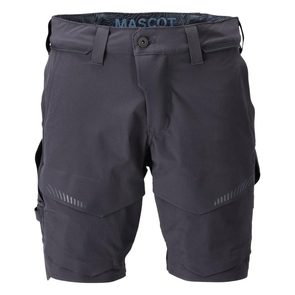 Shorts, stretch, lätta shorts, svart blå