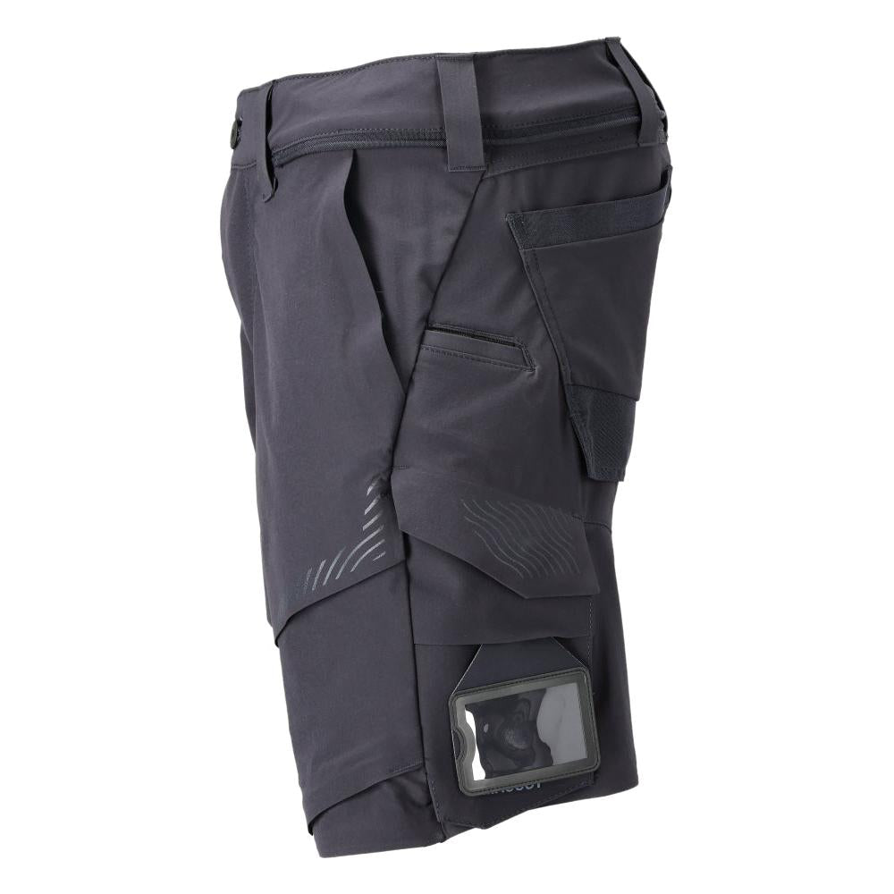 Shorts, stretch, lätta shorts, svart blå