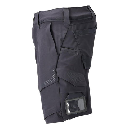Shorts, stretch, lätta shorts, svart blå