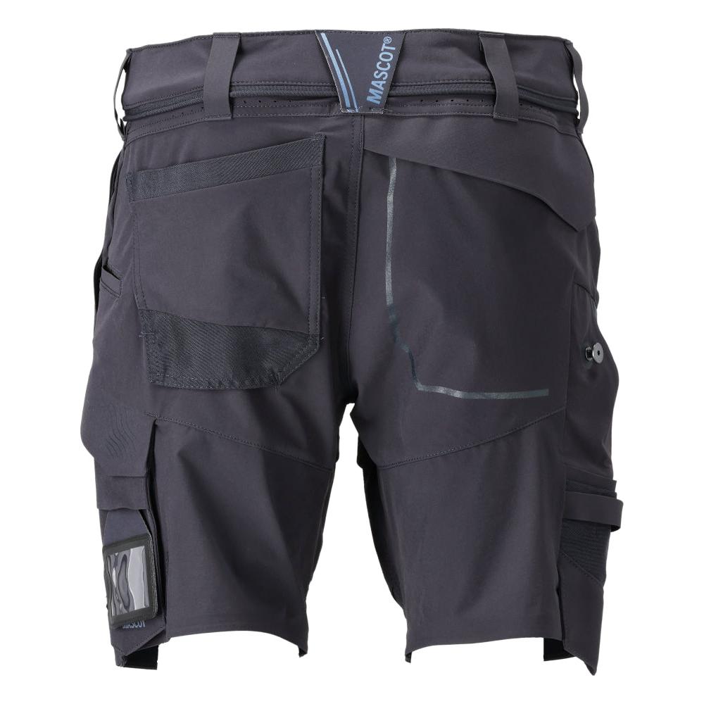 Shorts, stretch, lätta shorts, svart blå