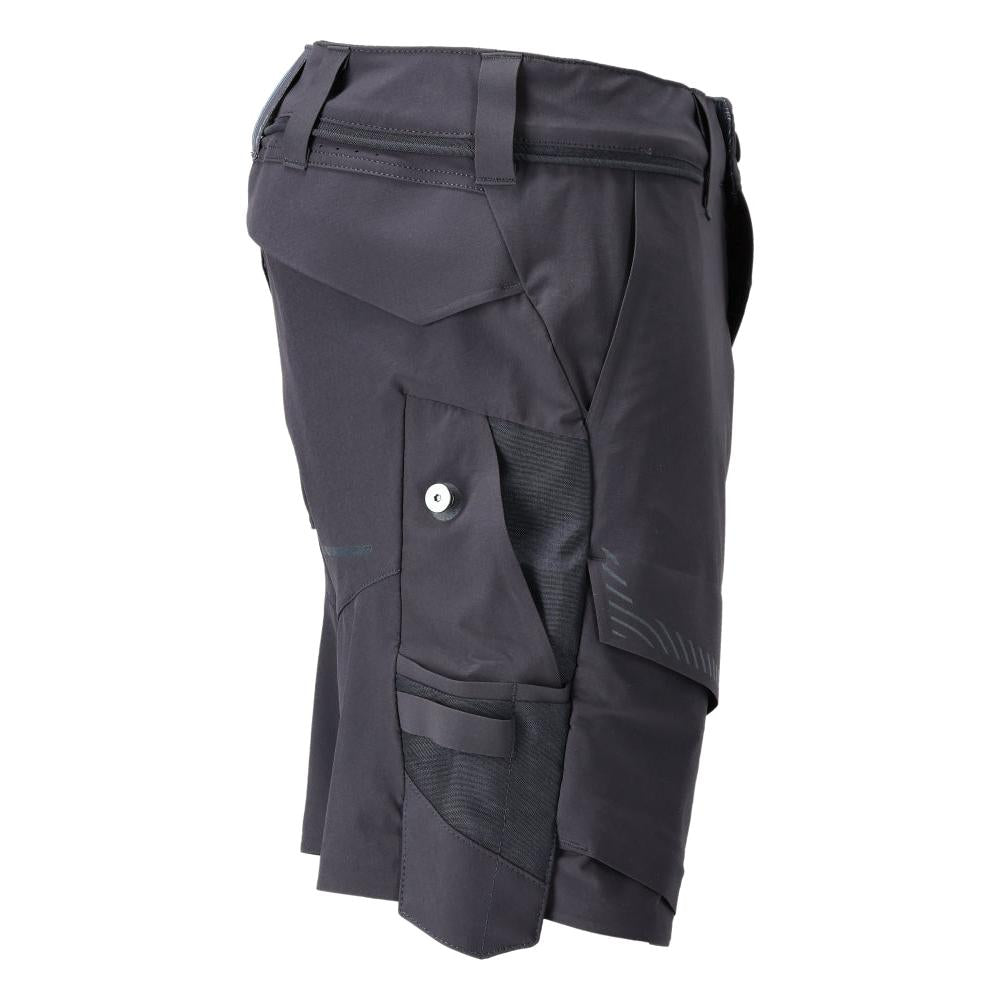 Shorts, stretch, lätta shorts, svart blå